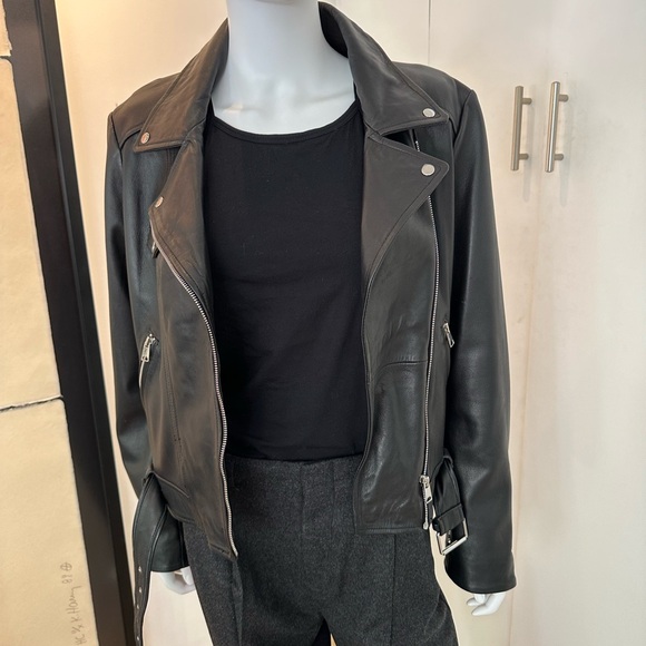 Leather Motorcycle Jacket by Artist CHELSEA  LEIFKEN / "UNCONDITIONAL LOVE” - Picture 2 of 8